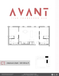 a2a floor plan of a renovated apartment
