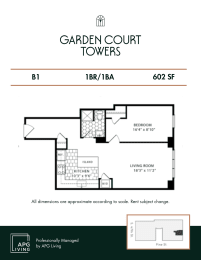 the floor plan of the tower