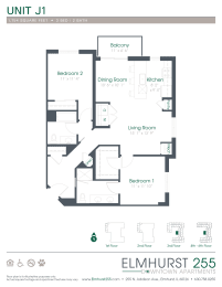 a floor plan of a unit with a bedroom and a living room