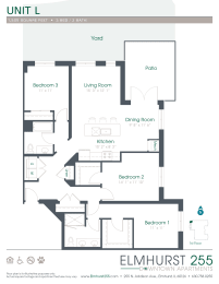 this is a floor plan of a unit with bedrooms and baths