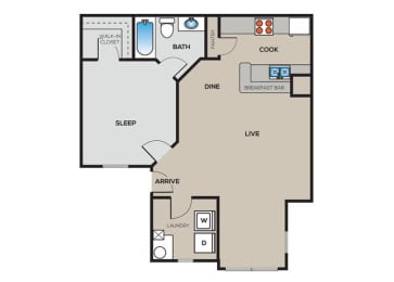  Floor Plan 1A