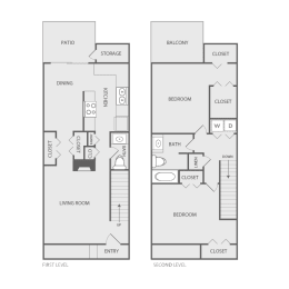  Floor Plan 215A Townhome