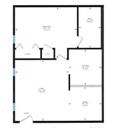 a black and white floor plan of a building