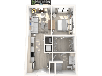A15 Euphoria Floor Plan at Altis Grand Kendall, Miami, FL 33186