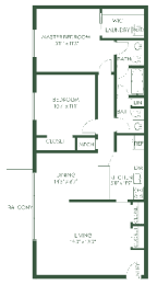 a floor plan of a house