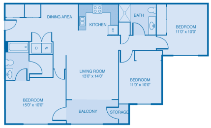  Floor Plan Wilmington