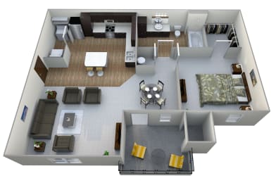 1 bedroom 1 bath at Aventura at Hawk Ridge Apartments, Lake St Louis, MO