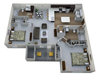 2 bedroom 2 bath at Aventura at Hawk Ridge Apartments, Lake St Louis, MO, 63367