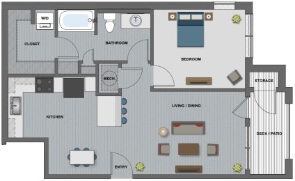 Gates Floor Plan at The Edison at Riverwood, Tennessee, 37076