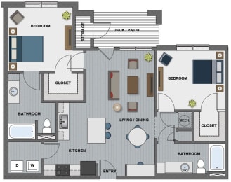 Whitney II Floor Plan at The Edison at Riverwood, Tennessee, 37076