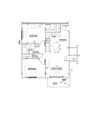 2 Bed/1 Bath Floor Plan