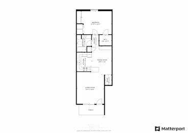 Riverwalk Floor Plan 1 Bed/1 Bath
