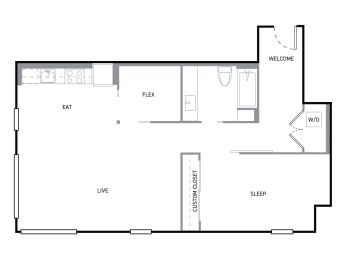 4730 California Apartments in Seattle, Washington Puget Floor Plan