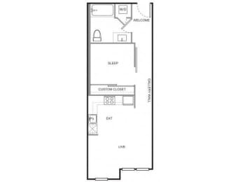 4730 California Apartments in Seattle, Washington Avalon MFTE Floor Plan