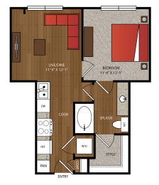 Ella Apartments A13 Floor Plan