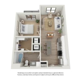 a 1 bedroom floor plan  villa vineyards