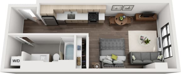 Storyline Apartments Studio C Floor Plan