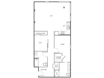 4730 California Apartments California Floor Plan