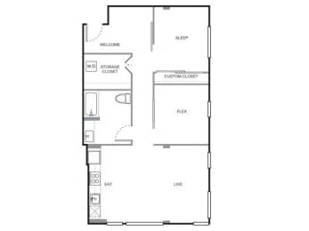 4730 California Apartments Fauntleroy Floor Plan