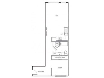 4730 California Apartments Hudson Floor Plan