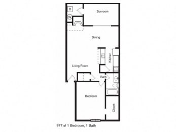 A4 Floor Plan at Century Park, Texas, 75254