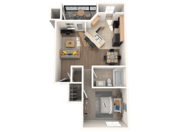 1 bed 1 bath B at Polo Clubs Apartments, Austin, 78729
