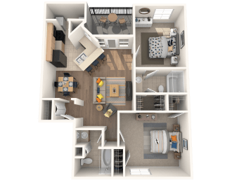 2 bed  2 bath at Polo Clubs Apartments, Texas, 78729