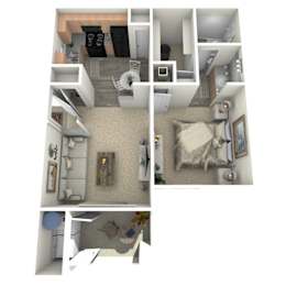 A1 Floorplan at Alamo Park, Texas