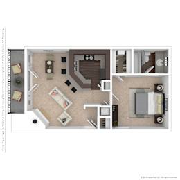 A series of images showing different layouts of a room.