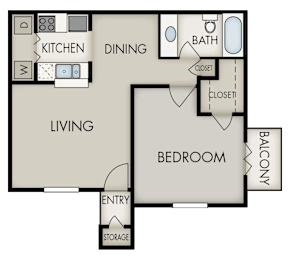 1 A Floorplan at Knoll Crest, Texas