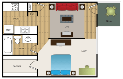 the floor plan of residence inn by marriott rocklin roseville