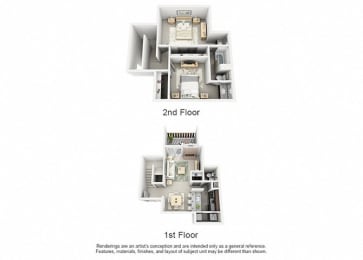 B4 TOWNHOME | 1,102 SQ FT | 2 BED / 1.5 BATH at Maxwell Townhomes, San Antonio, TX, 78230