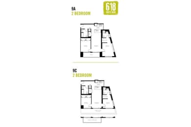 Floor Plan  Two Bedroom 2 Bath 1143 sq. ft.