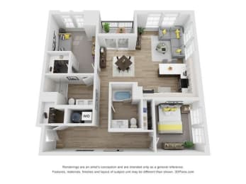 Floor Plan  a 1 bedroom floor plan  950 sq ft