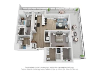 Floor Plan  a 1 bedroom floor plan  503 square feet