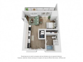 Floor Plan  a 1 bedroom floor plan  600 sq ft