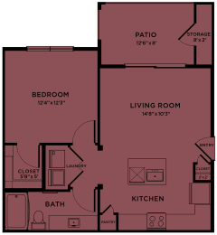 Floor Plan  Floorplan A1 at Bridge at Paloma