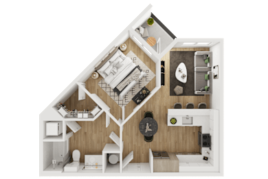 1 bed 1 bath R at Park South Apartments, Texas