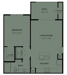 Floor Plan  A2 Floor Plan at Three Hills, Texas, 78747