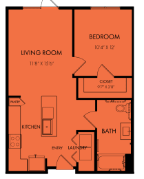 Floor Plan  a floor plan of a bedroom house with a bathroom and a living room