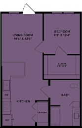 Floor Plan  A1 Accessible 60%