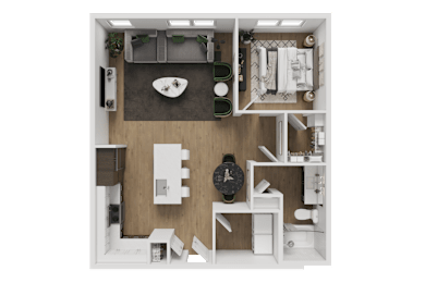 1 bed 1 bath L at ThreeTwenty at the Vybe Apartments, Kyle, Texas