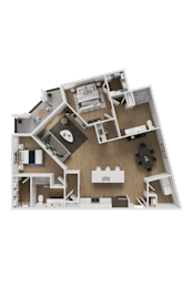 2 bed 2 bath Z at ThreeTwenty at the Vybe Apartments, Texas, 78640