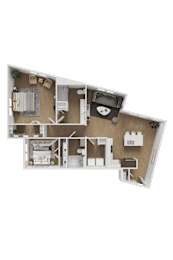2 bed 2 bath X at ThreeTwenty at the Vybe Apartments, Kyle, TX, 78640