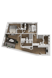 2 bed 2 bath P at ThreeTwenty at the Vybe Apartments, Kyle, 78640