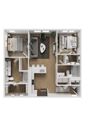 2 bed 2 bath T at ThreeTwenty at the Vybe Apartments, Kyle, Texas