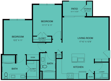 Floor Plan  a floor plan of a house at Avery Ranch, Austin Texas