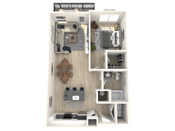 1 bed 1 bath at Ironwood Flats Apartments, Brandon, 33511