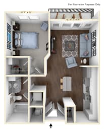 A6 Floor Plan at Avant & Avant II, Carmel, IN