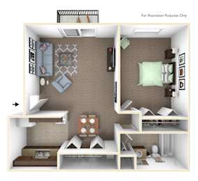 Fox Pointe Apartments Primrose Floor Plan